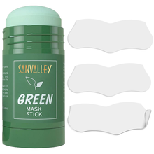 Load image into Gallery viewer, SANVALLEY Green Tea Mask Stick Blackhead Remover Pore Strips Combo Pack
